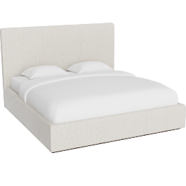 Perspective view of Citra King Upholstered Platform Bed