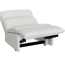 Perspective view of Rowland Tailored Armless Recliner (extended)
