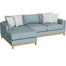 Perspective view of Palmoro 115 2 Piece Sectional With Left Arm Facing Chaise