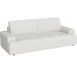 Perspective view of Belmara Beige Sofa