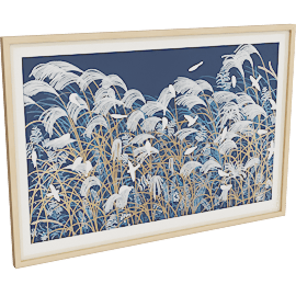 Perspective view of Haruna Niiya, Fall Grasses and Birds