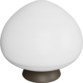 Perspective view of Osiris oval table lamp, Mineral