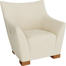 Perspective view of LT Bianca ACCENT CHAIR