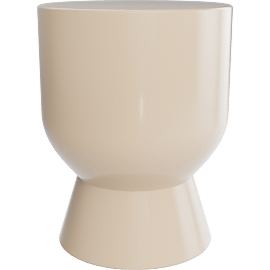 Perspective view of Bridgers Lacquer Stool