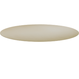 Perspective view of Salem Round Rug, Ivory