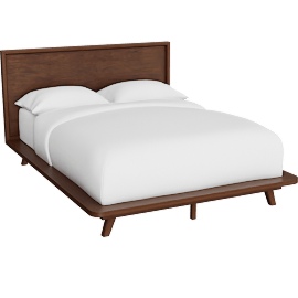 Perspective view of Pinecrest Full Wood Platform Bed