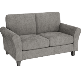 Perspective view of Tinna Brown Loveseat