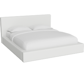 Perspective view of Zone Cloud California King Platform Uph Bed With Storage