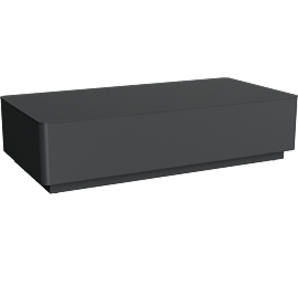 Perspective view of Onda Outdoor Coffee Table