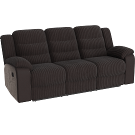 Perspective view of Alesia Brown Sofa