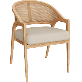 Perspective view of Aimee Outdoor Dining Chair