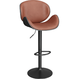 Perspective view of Nimble Stool, Brown