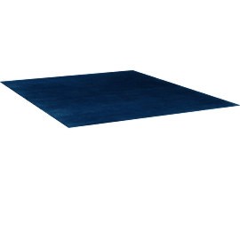 Perspective view of GRAND RUG, DEEP BLUE, 8X10