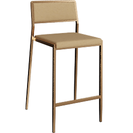 Perspective view of Elm Tan Stackable Stool