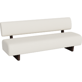 Perspective view of Beau 78" Armless Bench