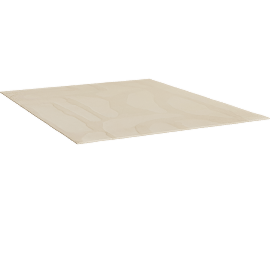 Perspective view of Carrara Wool Rug, 8x10