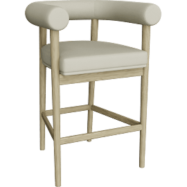 Perspective view of Sorrento Counter Stool, Taupe