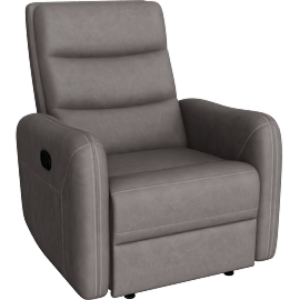 Perspective view of Casimir Charcoal Fabric 34 Manual Recliner