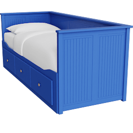 Perspective view of HEMNES Day INSPIRED, Ultramarine Painted