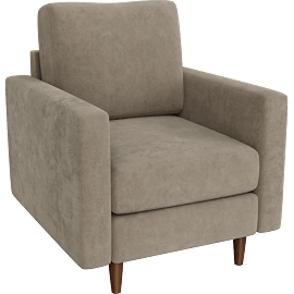Perspective view of Bradley II Chair, Khaki