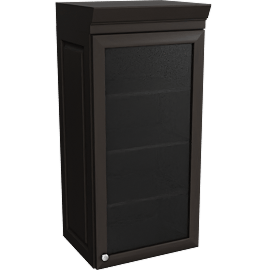Perspective view of Gretna Kitchen Wall Cabinet, Single Glass Door