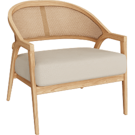Perspective view of Aimee Outdoor Lounge Chair