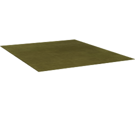 Perspective view of GRAND RUG, MOSS, 8X10