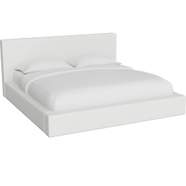 Perspective view of Zone Cloud King Platform Uph Bed With Storage