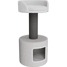 Perspective view of Cat Scratc Post / Cat Bed, 39" H