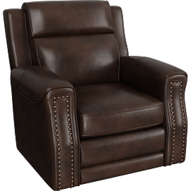 Perspective view of Hensley Brown 40 Power Recliner