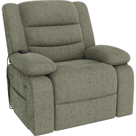 Perspective view of Pembrook Lift Recliner in Bark Green