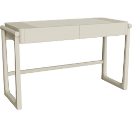 Perspective view of Sorrento Desk, Taupe
