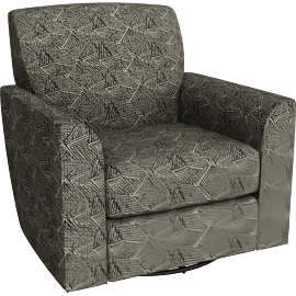 Perspective view of Gravitas Swivel Glider Armchair, Nursery Chair