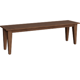 Perspective view of Jayden Brown Acacia Wood 60 Dining Bench