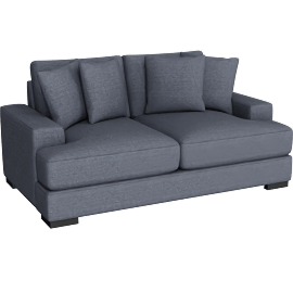 Perspective view of Nestle Loveseat