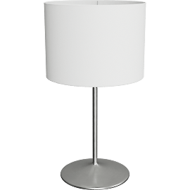 Perspective view of Fremont table lamp, Stainless Steel