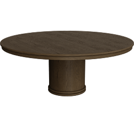 Perspective view of Warby 72" Round Dining Table