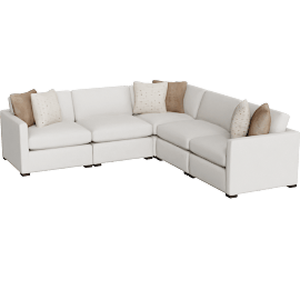 Perspective view of Gather 5pc Sectional