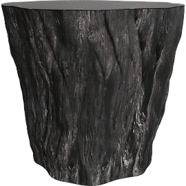 Perspective view of Clayhill Tapered End Table, Black Onyx