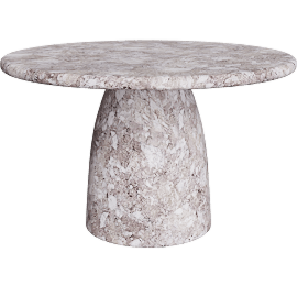 Perspective view of Masso Outdoor Dining Table, Brown