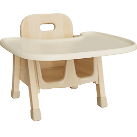 Perspective view of 6" MEALTIME CHAIR W/ TRAY