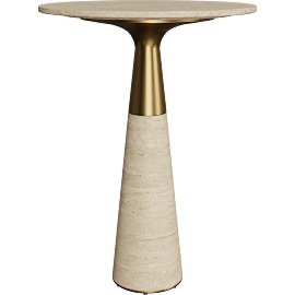 Perspective view of Travara Side Table