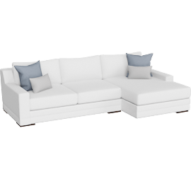 Perspective view of Everett II 114 2 Piece Sectional With Right Arm Facing Chaise