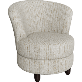 Perspective view of Apollo Swivel Accent Armchair, Espresso Finish