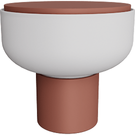 Perspective view of Arpeggio lamp 10.5 diam, 10h, Sedona