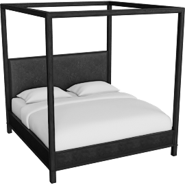 Perspective view of Keene King Canopy Bed