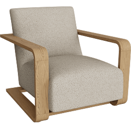 Perspective view of Naoki Lounge Chair