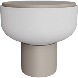 Perspective view of Arpeggio lamp 10.5 diam, 10h, Smoke