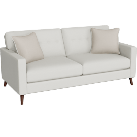 Perspective view of Yuna Sofa, Cream