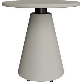 Perspective view of Vita Outdoor Side Table Beige